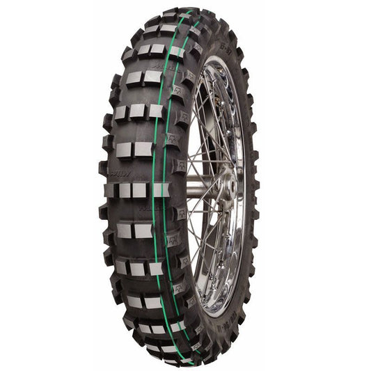 Pneu Arrière enduro MITAS EF 140/80-18 M/C 70RSUPER SOFT EXTREME 2 BANDES VERTES